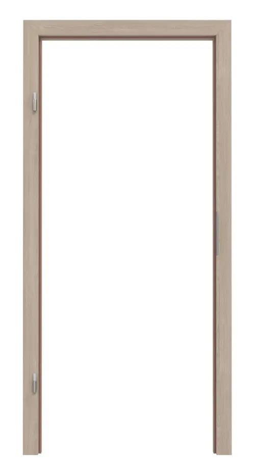 Widok frontowy ramy blokowej dąb szary CPL Vario z prostokątną krawędzią - Huga