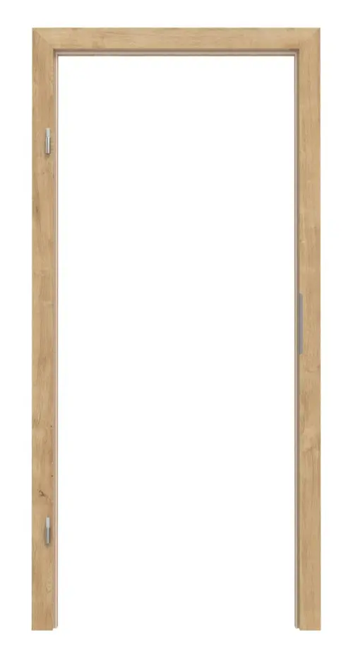 Widok frontowy ramy blokowej dąb sękaty CPL Vario z prostokątną krawędzią - Huga