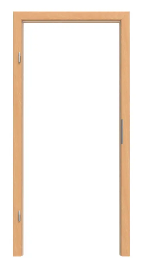 Widok frontowy marki HÖRMANN rama blokowa Französische buk dekor ProLine z zaokrągloną krawędzią