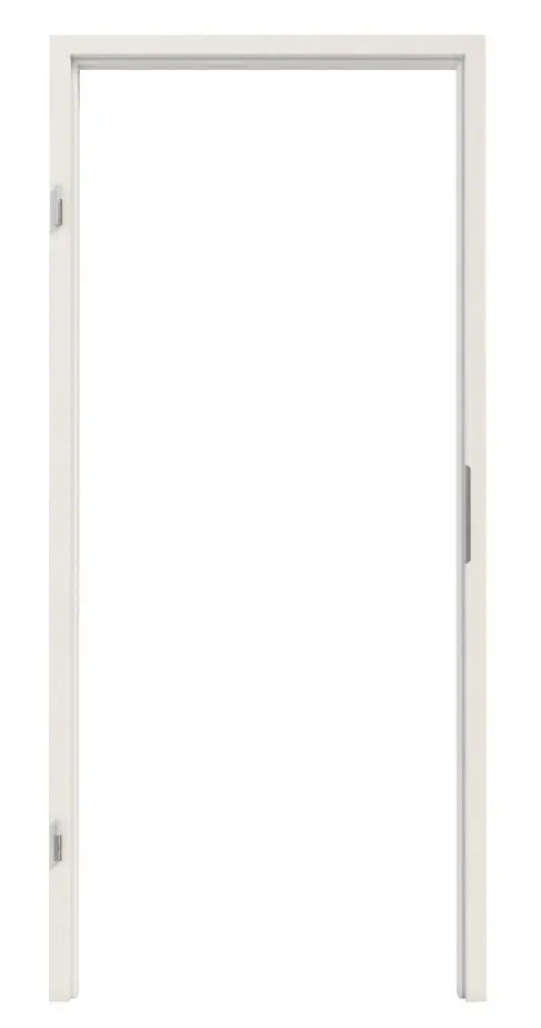 Widok frontowy - rama blokowa do drzwi wejściowych do mieszkania klasyczna biel (RAL 9010) lakierowane - Westag
