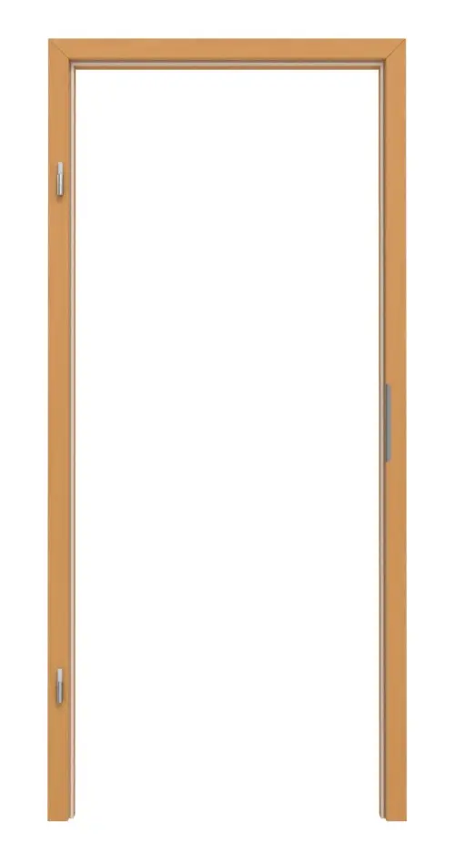 Rama blokowa TEUTO do drzwi wejściowych do mieszkania z powierzchnią CPL buk Exklusiv z zaokrągloną krawędzią