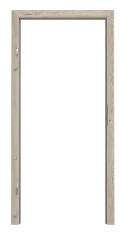 Widok frontowy marki HÖRMANN rama blokowa szczotkowany modrzew jasny Duradecor ProLine z prostokątną krawędzią