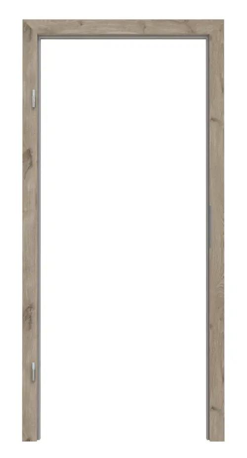 Widok frontowy HÖRMANN rama blokowa dąb północny Duradecor ProLine z prostokątną krawędzią