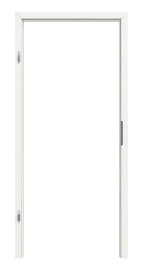 TEUTO rama blokowa do drzwi wejściowych do mieszkania biały lakier 9016 CPL z zaokrągloną krawędzią