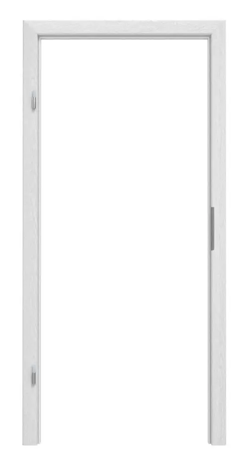 Widok frontowy marki HÖRMANN rama blokowa dąb biały Duradecor ProLine z zaokrąglona krawędź