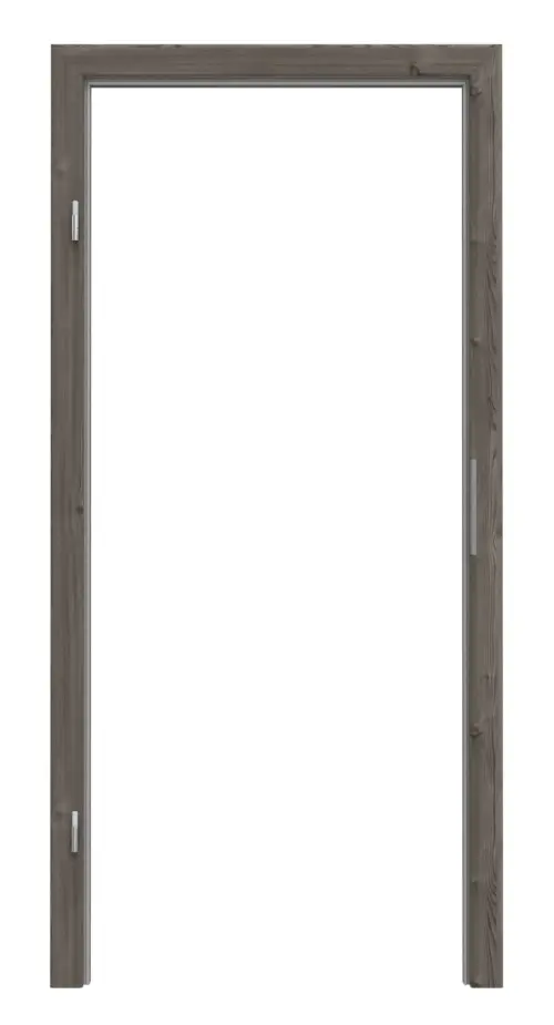 Widok frontowy firmy HÖRMANN rama blokowa szczotkowany modrzew ciemny Duradecor ProLine z zaokrągloną krawędzią