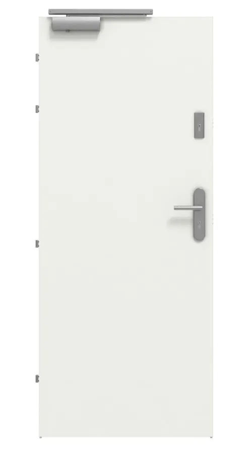 Zestaw drzwi przeciwpożarowych CLASSEN EI30 42db biały RAL 9003 CPL z ościeżnicą