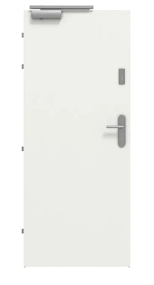 Frontansicht von CLASSEN Brandschutztür-Set EI30 42db Weiß RAL 9003 HPL inkl. Zarge