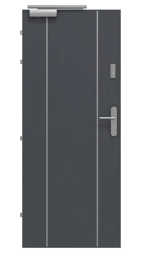 CLASSEN drzwi przeciwpożarowych EI30 42db Venom Alu M3 Grafit RAL 7024 CPL