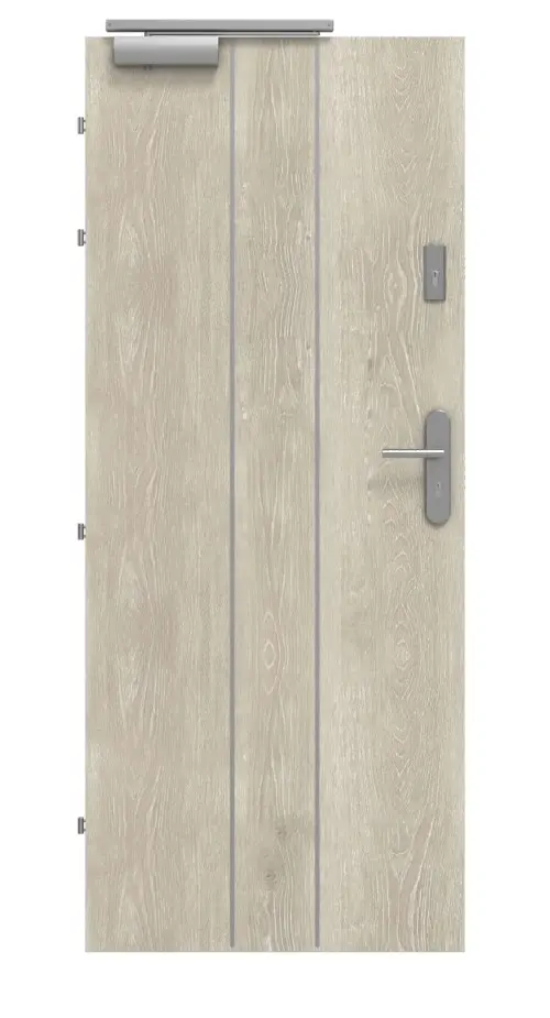 CLASSEN drzwi przeciwpożarowych EI30 42db Venom Alu M4 Kendal dąb CPL