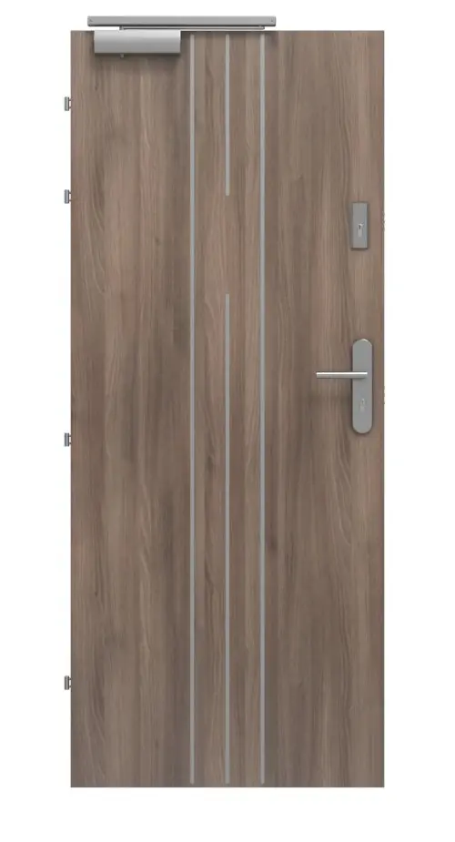 CLASSEN drzwi przeciwpożarowych EI30 42db Venom Alu M5 jesion grafitowy Iridium