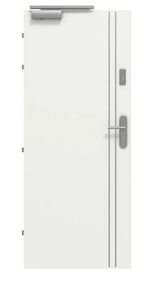 CLASSEN drzwi przeciwpożarowych EI30 42db Venom Alu M6 biały sygnałowy RAL 9003 CPL