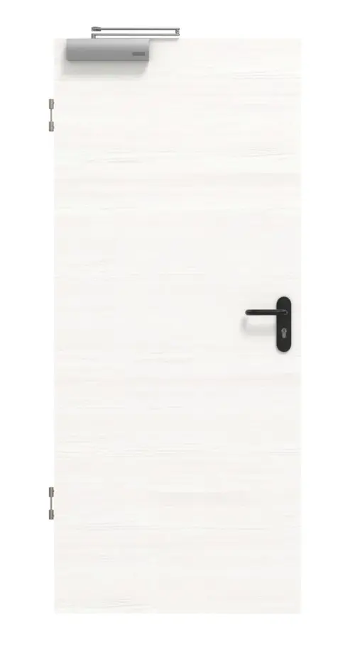 HÖRMANN drzwi przeciwpożarowe biel szczotkowana wzdłuż Duradecor ProLine