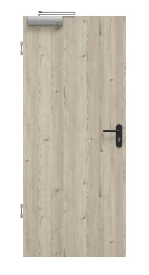 HÖRMANN drzwi przeciwpożarowe szczotkowane modrzew jasny Duradecor ProLine