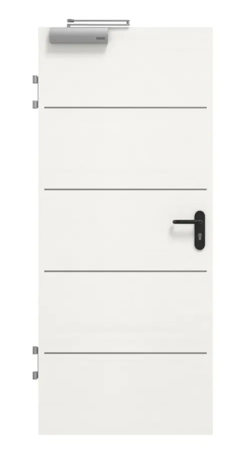 Drzwi przeciwpożarowe GARANT T30 Corona 730 Quer Authentic Bianco CePaL