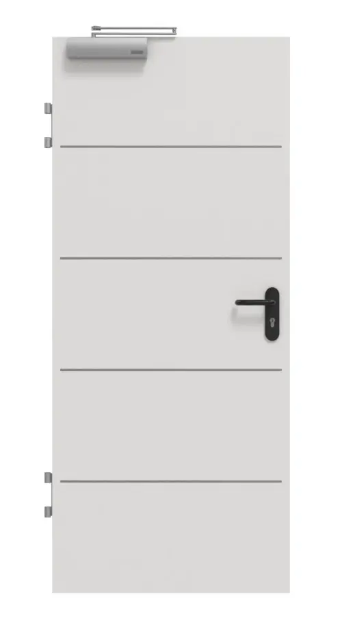 Drzwi przeciwpożarowe GARANT T30 Corona 830 Silver Grey CePaL