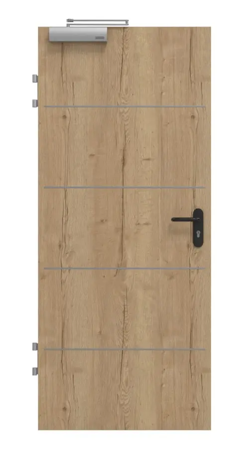 Drzwi przeciwpożarowe GARANT T30 Corona 830 Authentic dąb szczelinowy CePaL