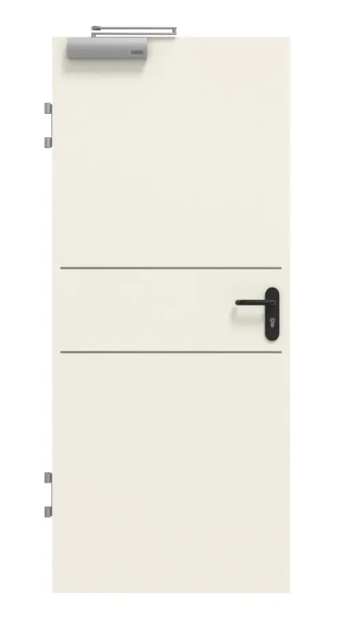 Widok frontowy: GARANT drzwi przeciwpożarowe T30 Corona 832 biały lakier 9010 CePaL