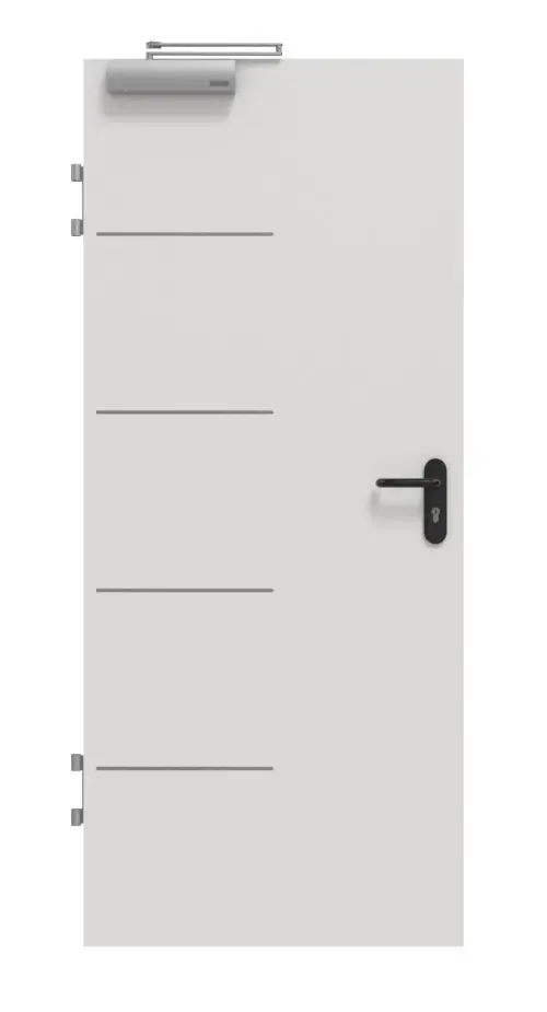 Drzwi przeciwpożarowe GARANT T30 Corona 834 Silver Grey CePaL