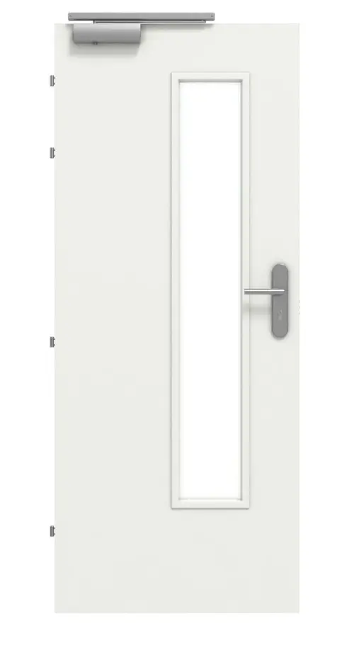 CLASSEN zestaw drzwi przeciwpożarowych EI30 M3 biały RAL 9003 HPL z ościeżnicą blokową
