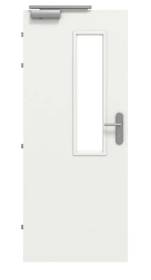 Frontansicht von CLASSEN Brandschutztür-Set EI60 M3 RAL 9003 CPL inkl. Blockzarge