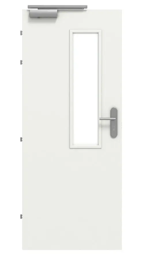 CLASSEN Zestaw drzwi przeciwpożarowych EI60 M3 biały RAL 9003 HPL z ościeżnicą blokową