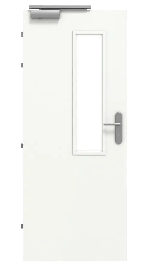 CLASSEN zestaw drzwi przeciwpożarowych EI60 M3 biały CPL z ościeżnicą blokową