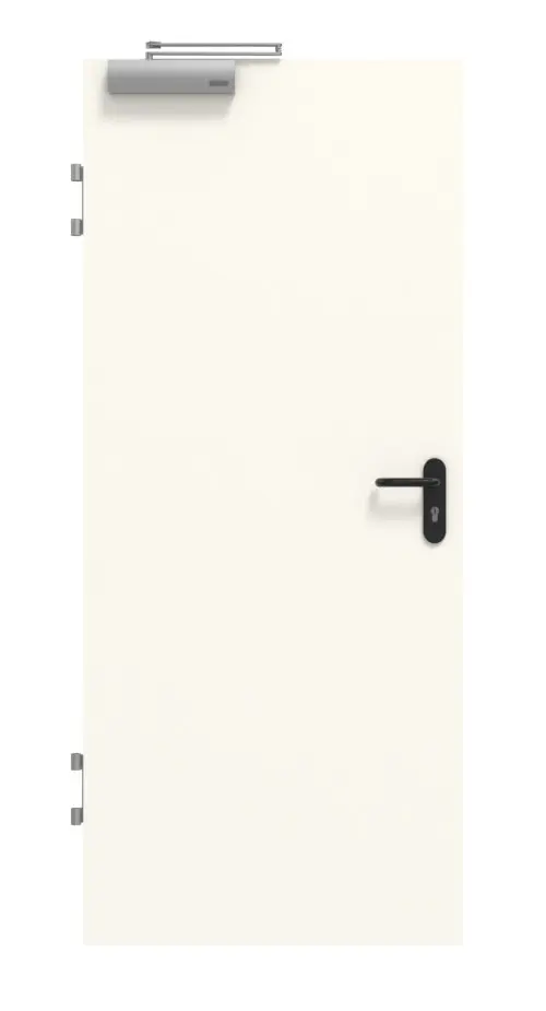 Widok frontowy drzwi przeciwpożarowych marki GARANT T30 Pearl White 0105-60 CePaL