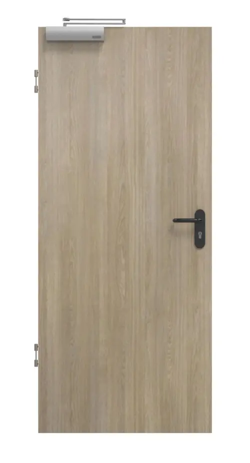 Dąb szary struktura Durat obiektowe drzwi przeciwpożarowe T90 - Schörghuber