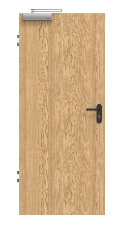 SCHÖRGHUBER drzwi przeciwpożarowe T90 z przezroczystym lakierem fornirowanym z jesionu