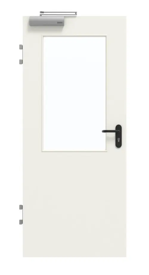 Drzwi przeciwpożarowe GARANT T30 Rain 0135-60 Resopal z przeszkleniem LA-6