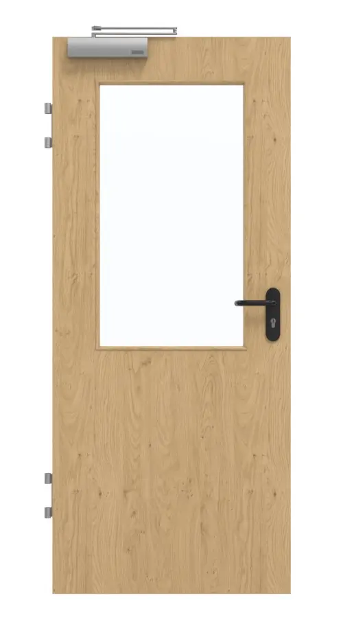 GARANT drzwi przeciwpożarowe T30 Authentic Asteiche GCK08 z przeszkleniem LA-6