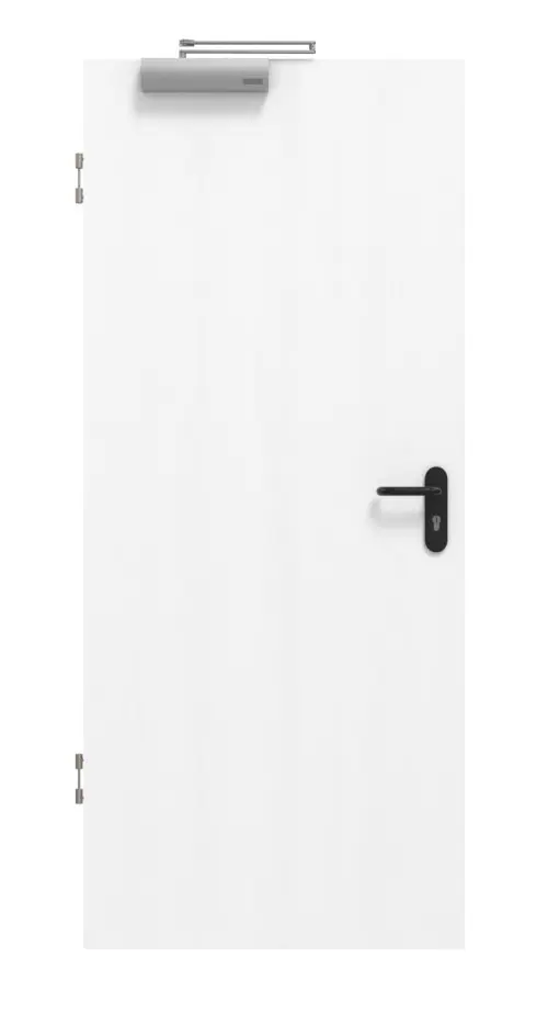 Zdjęcie drzwi przeciwpożarowych T-30 Typ48 jesion aksamitny biały panele laminowane (CPL) DuriTop - Jeld-Wen