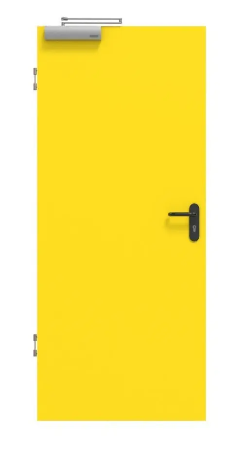 SCHÖRGHUBER obiektowe drzwi przeciwpożarowe T90 Yellow D483-60 Resopal