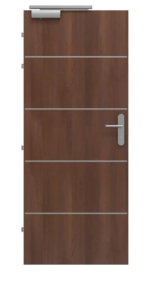 CLASSEN drzwi przeciwpożarowych EI30 Venom Alu M1 orzech włoski CPL