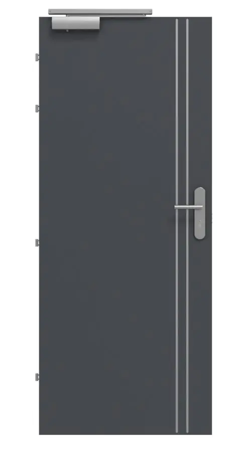 CLASSEN drzwi przeciwpożarowych EI30 Venom Alu M6 grafit RAL 7024 CPL
