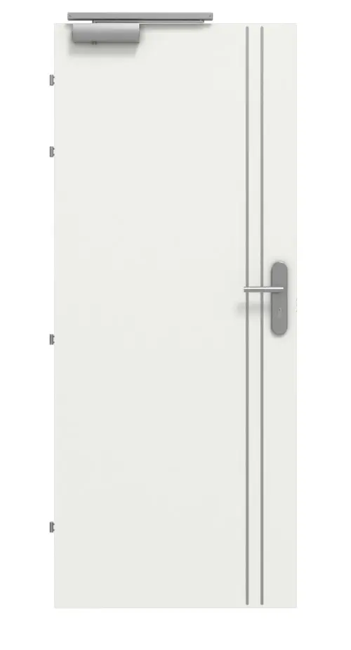CLASSEN drzwi przeciwpożarowych EI60 Venom Alu M6 RAL 9003 CPL