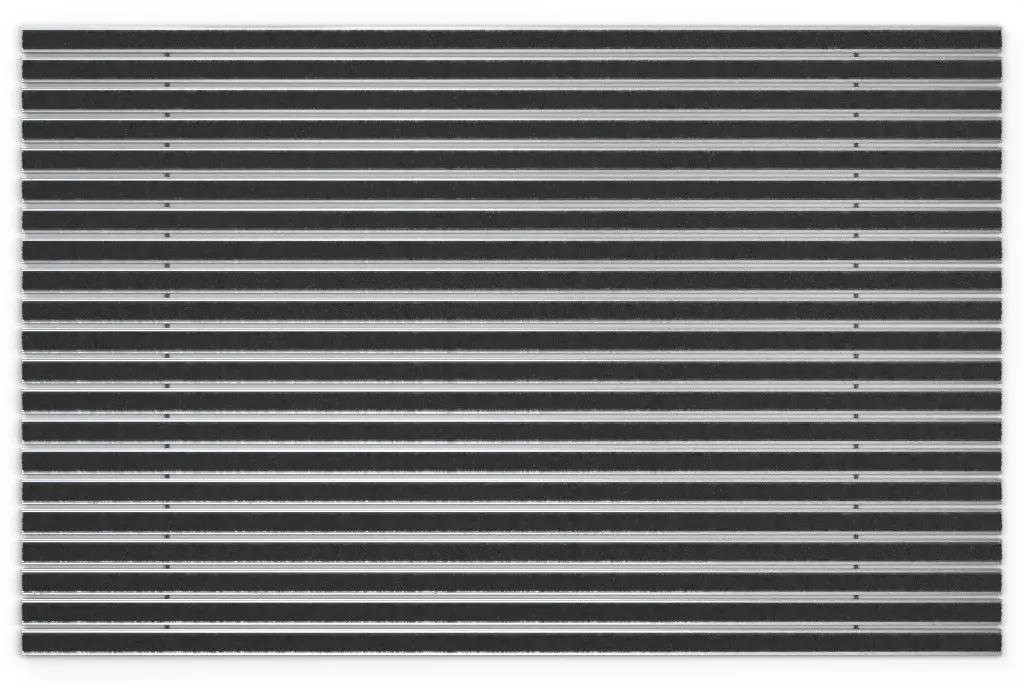 Widok z góry na matę z profilu aluminiowego KLASSIK ColourPlus antracyt - Entrada