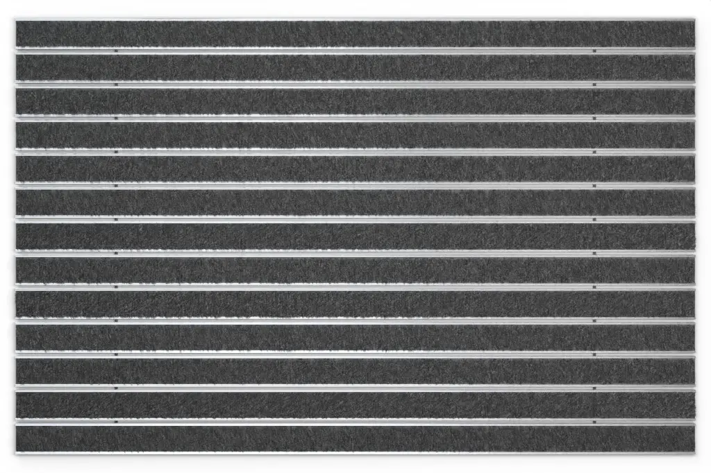 Widok z góry maty z profilu aluminiowego ROYAL ryps T03PP antracyt - Entrada