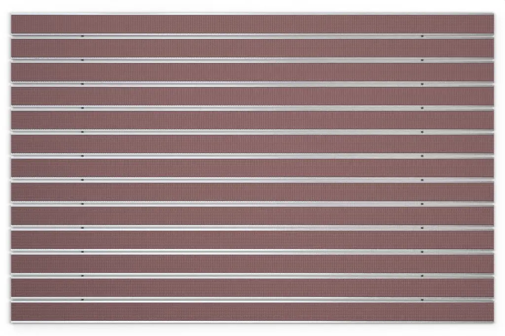 Widok z góry maty z profilu aluminiowego ROYAL Safe R03V brązowy - Entrada