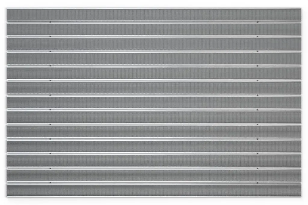 Widok z góry na matę z profilu aluminiowego ROYAL Safe R02V szary - Entrada