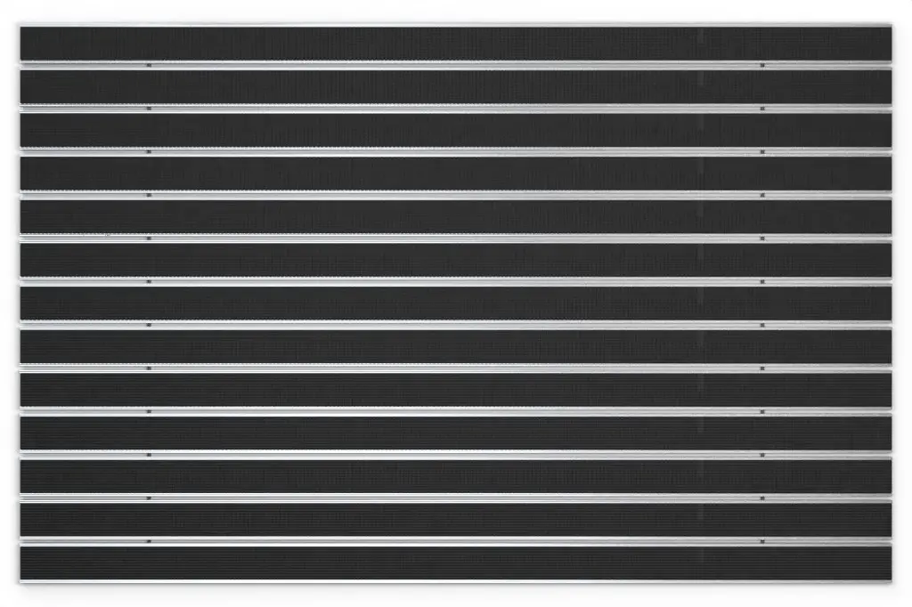 Widok z góry maty z profilu aluminiowego ROYAL Safe R01V czarny - Entrada