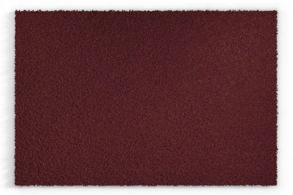 Widok z góry na matę kokosową bordową 120 cm - Entrada