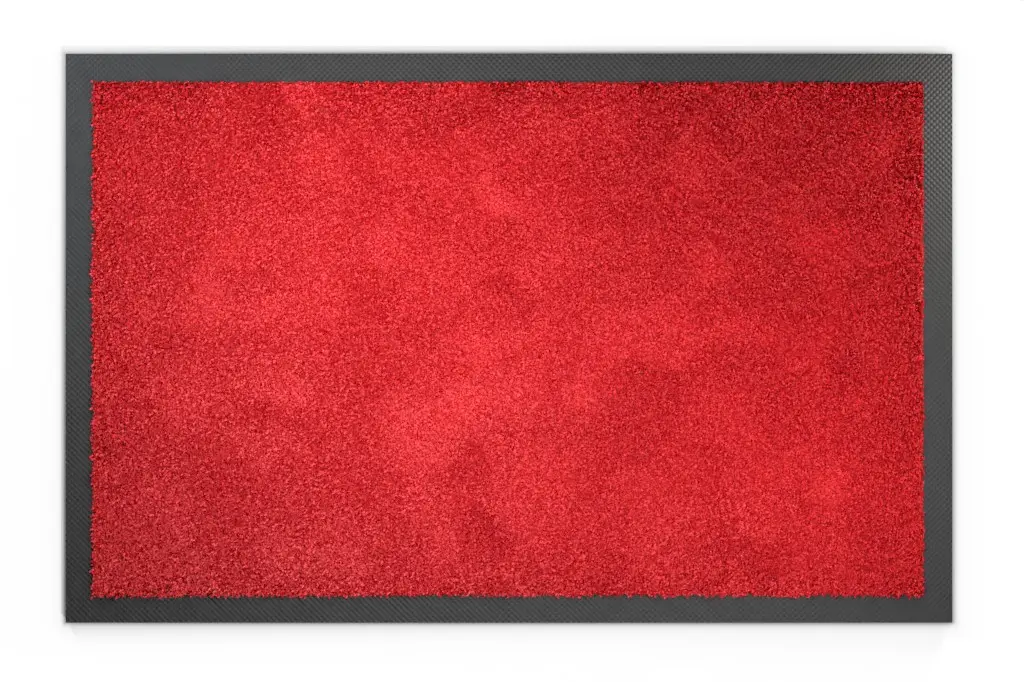 Widok z góry na wycieraczkę miękką ColourLine 040 czerwony matowy - Entrada