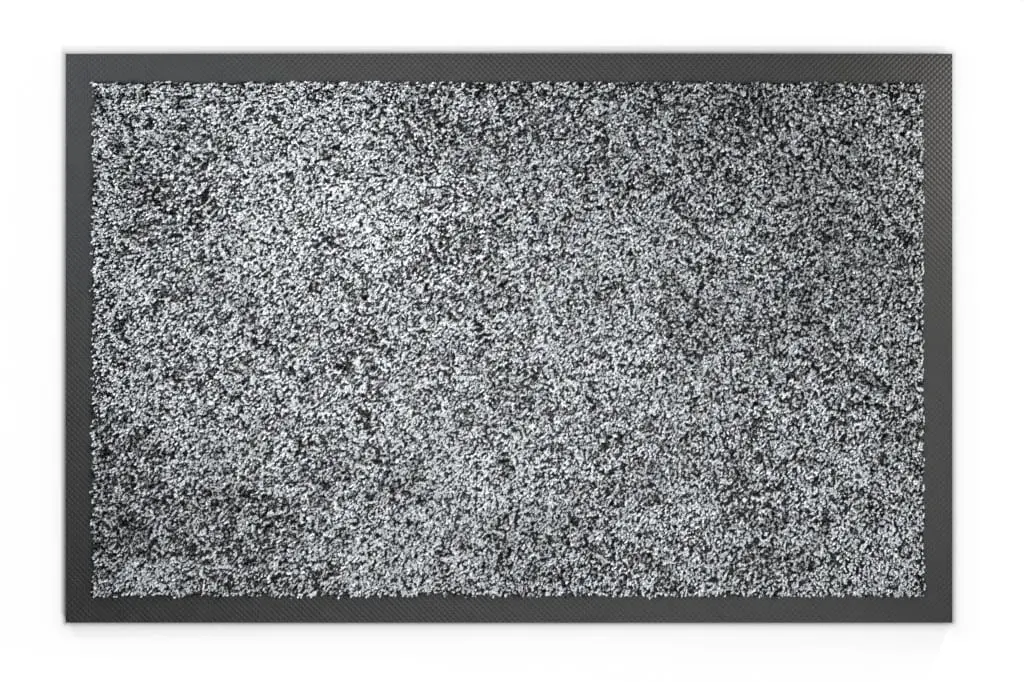 Widok z góry na wycieraczkę miękką KLASSIK włókno nylonowe 646 jasnoszary melanż - Entrada