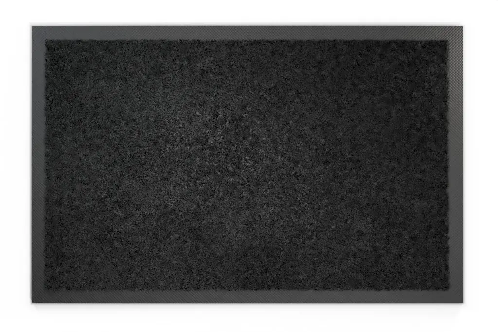 Widok z góry wycieraczki miękkiej KLASSIK włókno nylonowe 648 czarny melanż - Entrada
