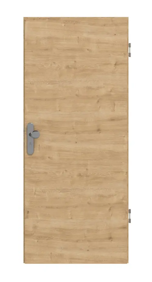 Widok frontowy - dąb sękaty wzdłuż Basic Durat drzwi wejściowe do mieszkania - Huga