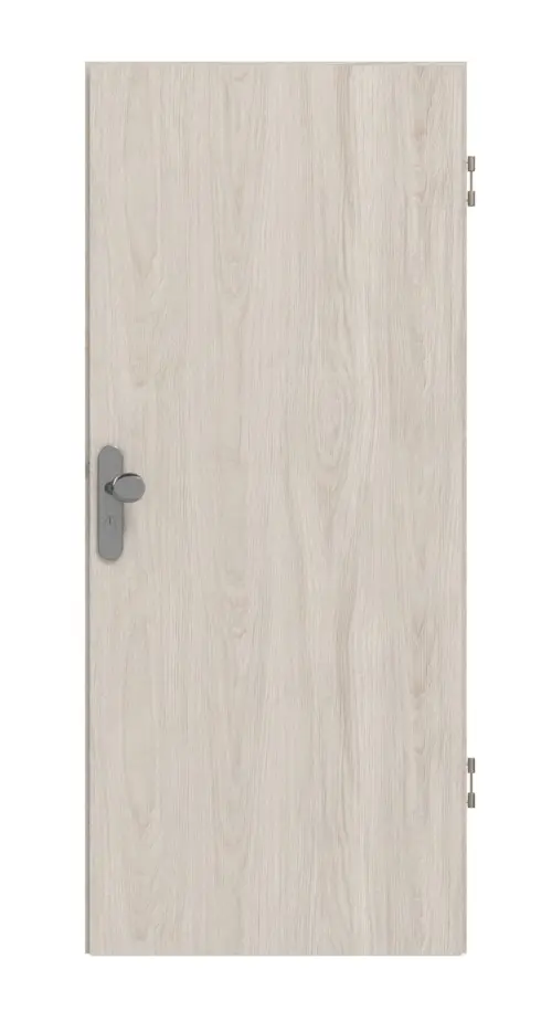 Widok frontowy drzwi wejściowych do mieszkania Huga, dąb lazurowany Basic Durat