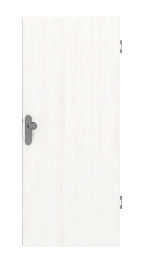 Widok frontowy: drzwi wejściowe do mieszkania biel pino Basic Durat - Huga