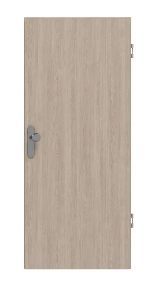 Widok frontowy dąb szary Basic Durat drzwi wejściowe do mieszkania - Huga